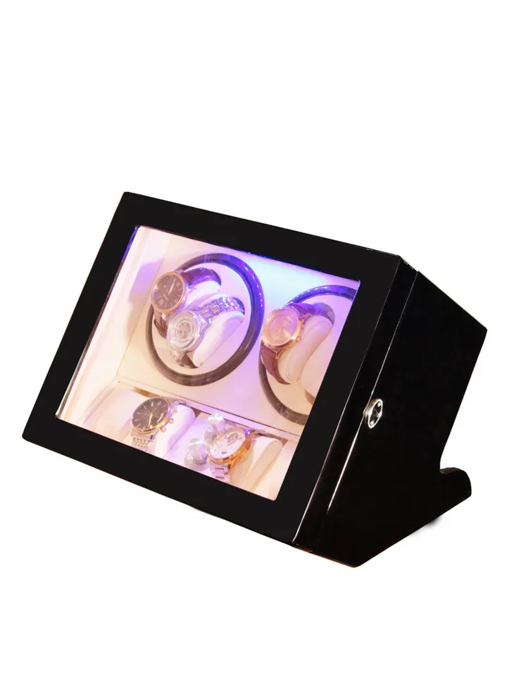 Prevent magnetization Fully automatic watch box luxury watch box piano paint welcome light open lid self-stopping high-end watch box