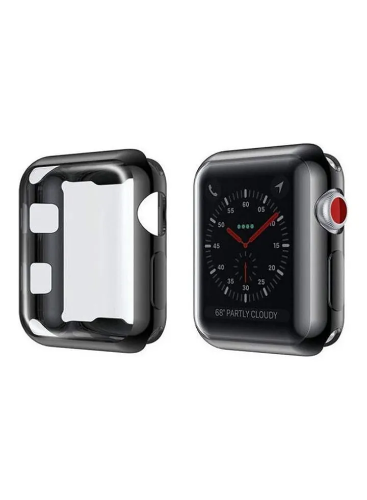 for Apple Watch 3 Case Soft Plated TPU Screen Protector All-Around Protective High Defination Ultra-Thin Cover iwatch 42mm Series and 2 1 (, 42mm)