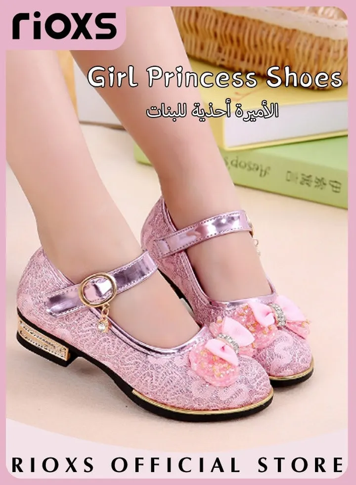 Little Girls Mary Jane Lolita Shoes Princess Dress Sandal Student Performance Leather Formal Shoes Children Soft Sole Shoes