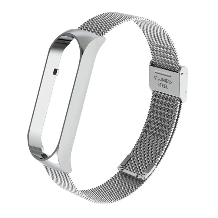 Double Elastic Buckle Stainless Steel Smartwatch Replacement Bracelet