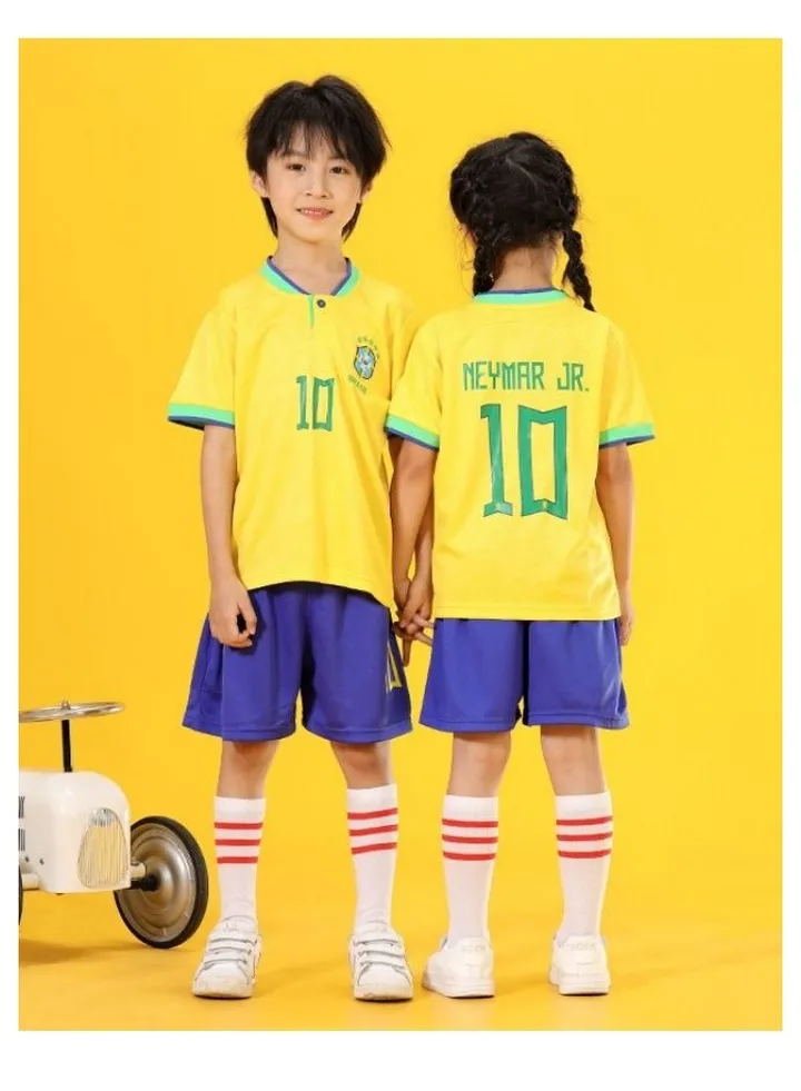 M MIAOYAN Men's and Women's Kindergarten Club Children's Wear Soccer Sports Match Soccer Suit Set