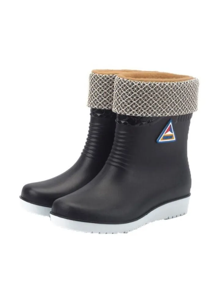 PVC High Top Boots Black