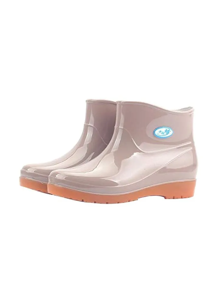 Slip-On Ankle Boots Apricot
