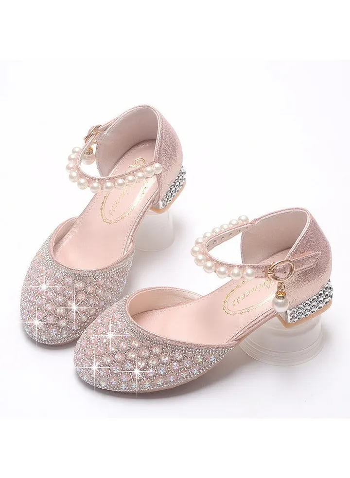 New Princess Shoes Shiny Small High Heels Fashionable Soft Sole Single Shoes