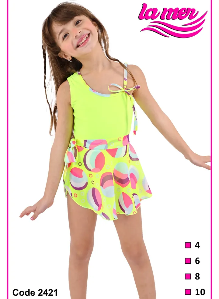 Girls Colorful & Style La Mer Swimwear