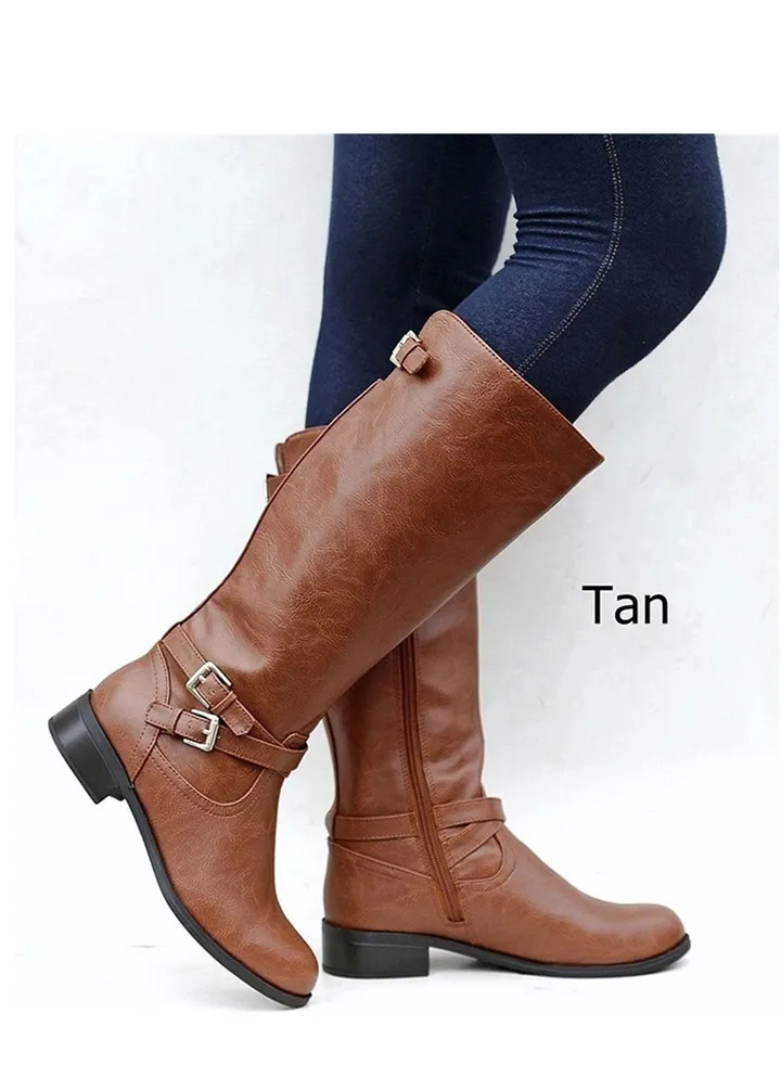 Fashion High Boots Brown