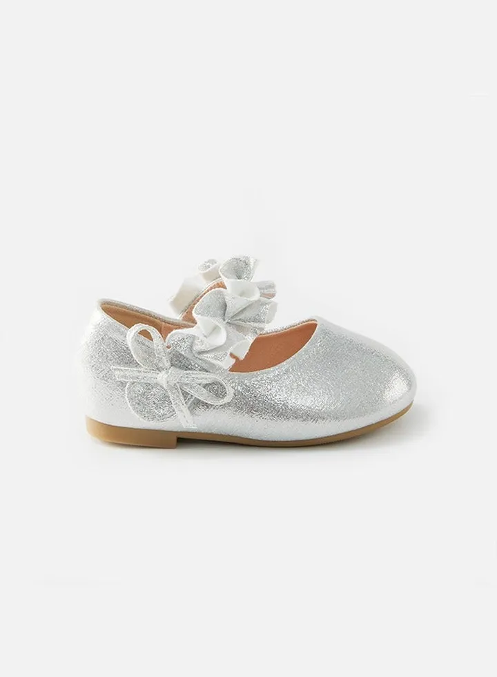 Children's Sandals Princess Ballet Shoes for Girls - Silver
