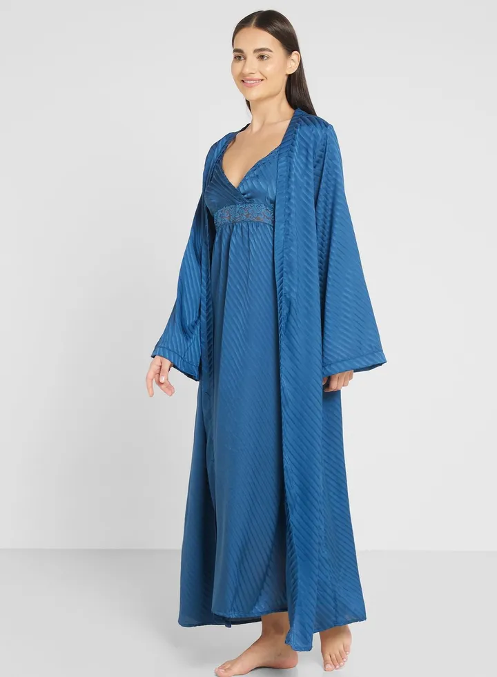 Night Slip Dress With Robe