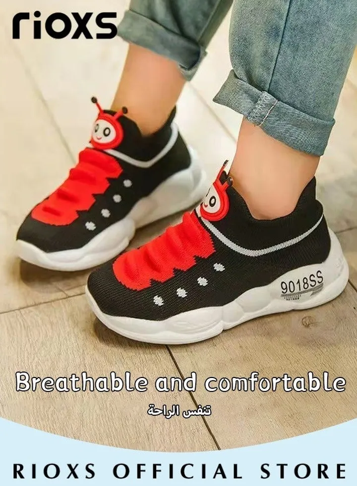 Kid's Soft Sole Sneakers Boys Girls Breathable Lightweight Running Sneakers Fashion Casual Sports Shoes