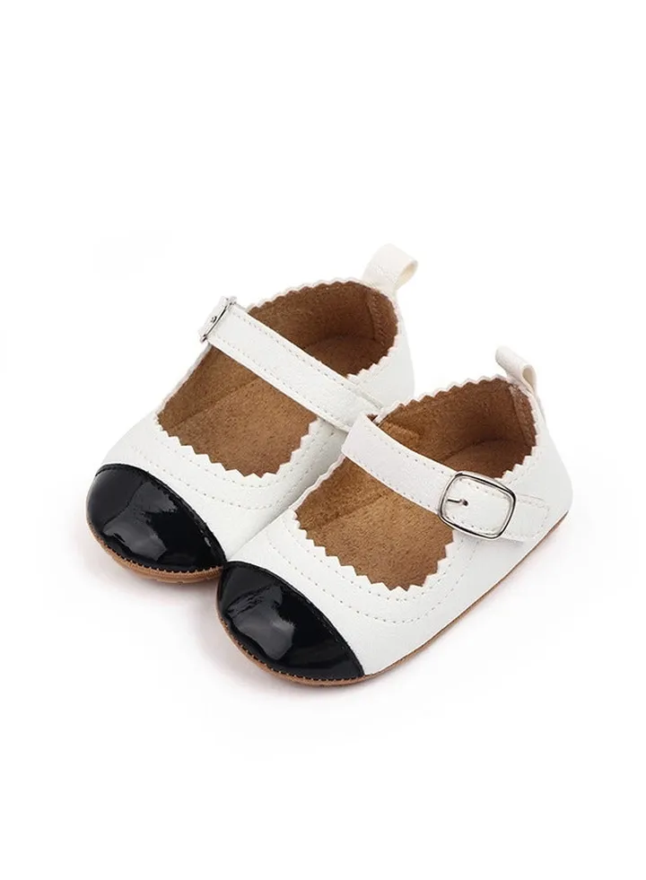 Baby Allover Floral Print Ruffle Velcro Prewalker Shoes