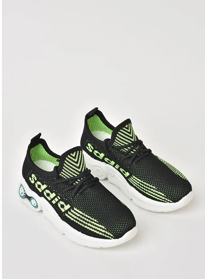 Casual Sneaker Black/Neon Green