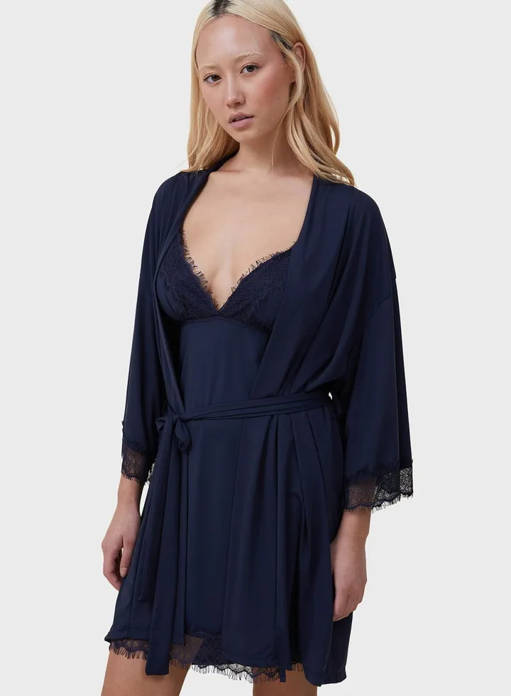 Tie Detail Robe