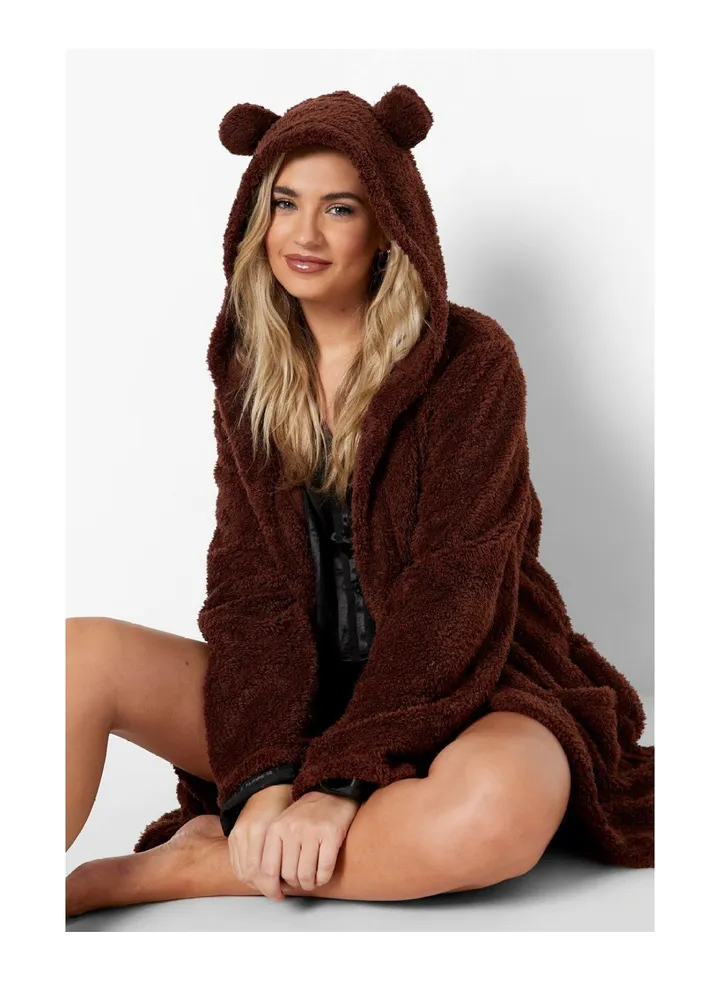 Fluffy Bear Ear Robe