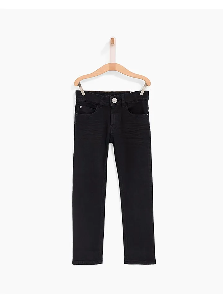 Basic Cotton Jeans Black