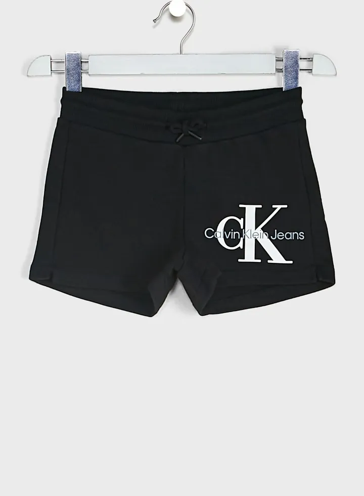 Kids Monogram Logo Shorts