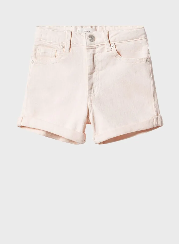 Kids Rolled-Up Denim Shorts