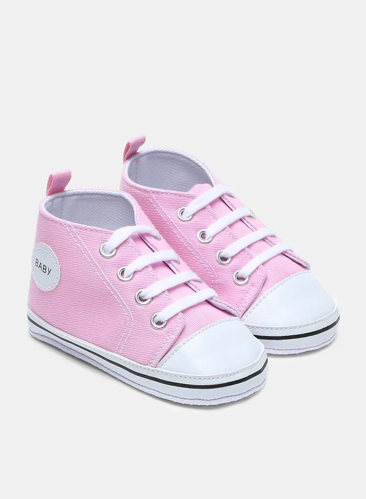 Kids Low Top Sneakers Light Pink