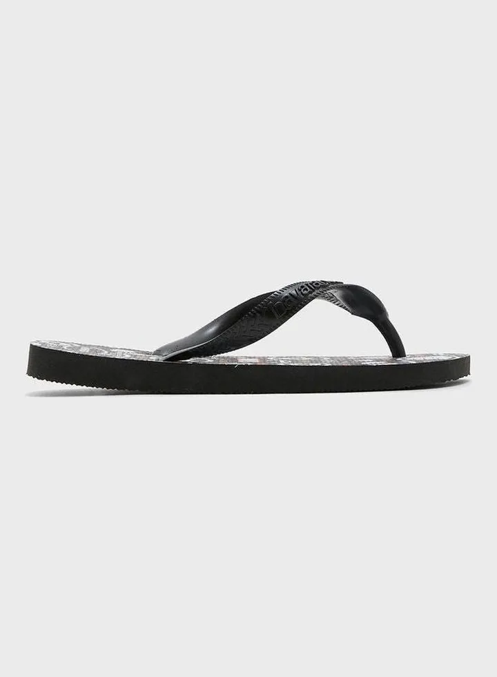 Kids Top Pokemon Flip Flops Black