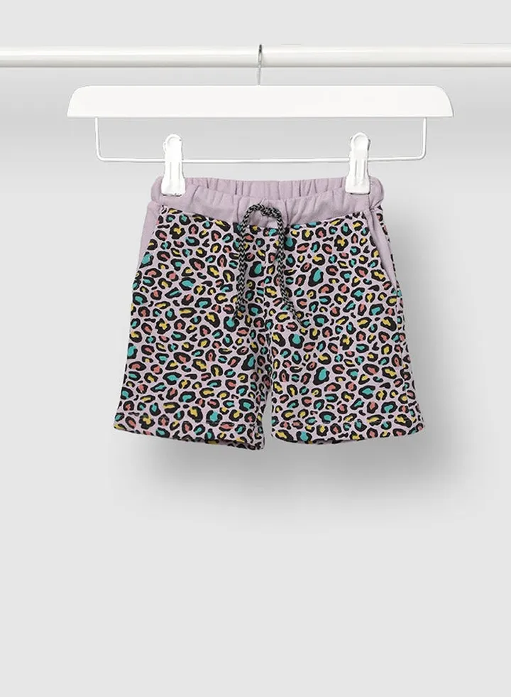 Casual Girls Printed Shorts Black