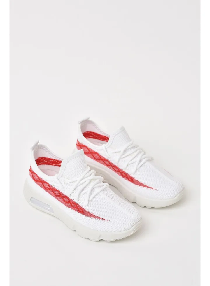Casual Sneaker White/Red