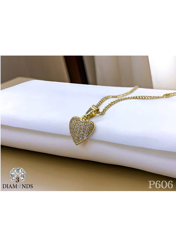 Heart Shape Necklace for Women, Gold Plated – High-Quality, Elegant Design, Perfect Gift for Special Occasions