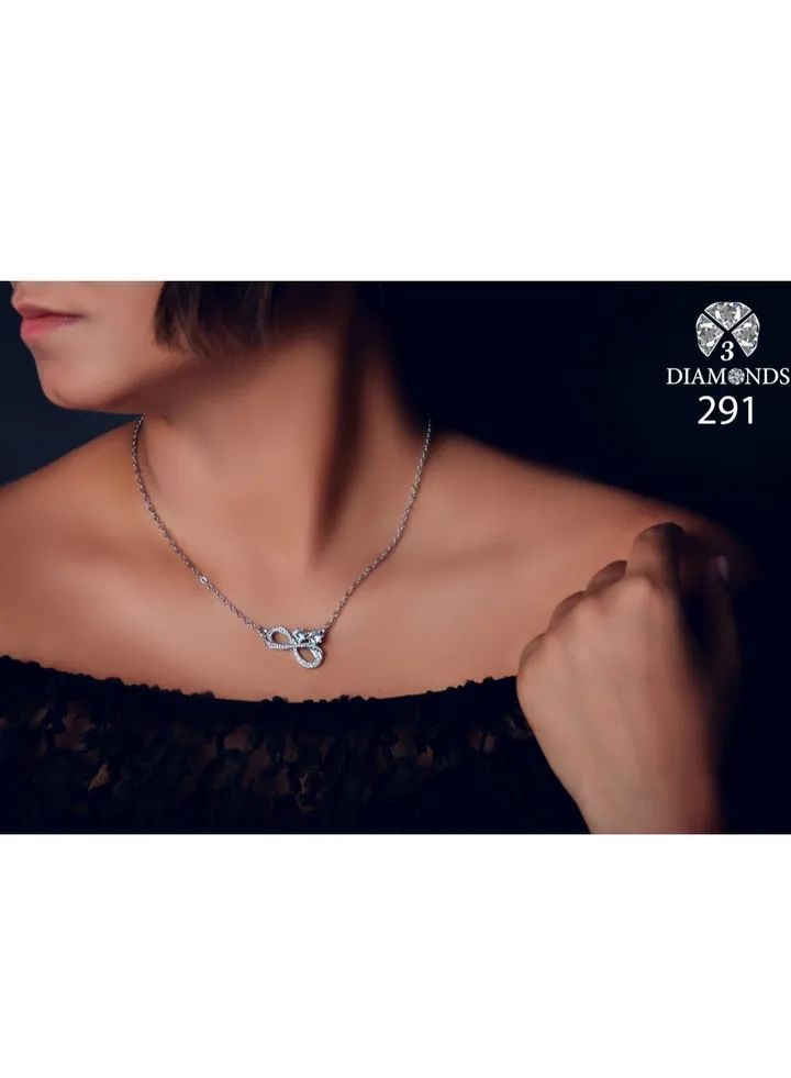 Premium High Quality platinum plated Women's Necklace Infinity