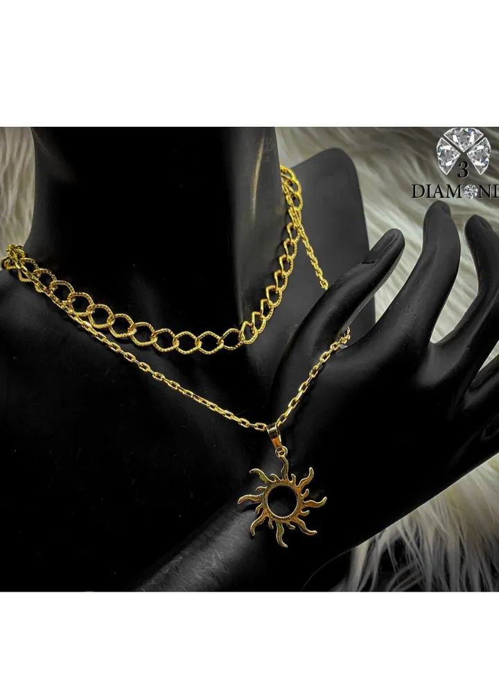 You Are My Sunshine Pendant Necklace For Women Gold Plated