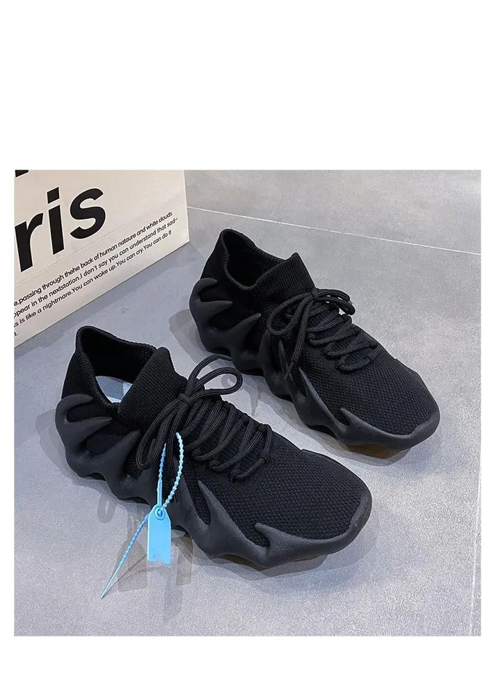 Summer New Breathable Leisure Running Shoes Volcano Socks Shoes