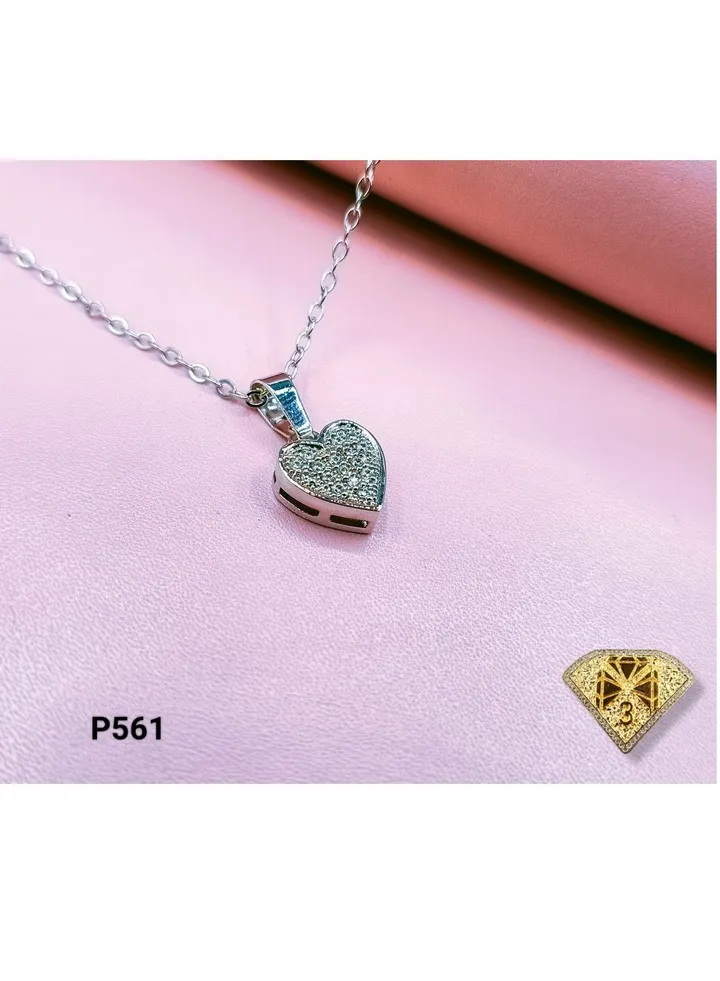Pendant Necklace For Women Platinum Plated-silver