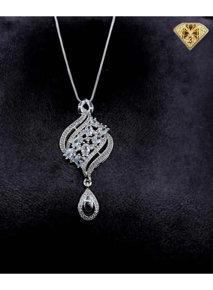 Pendant Necklace For Women Platinum Plated-silver