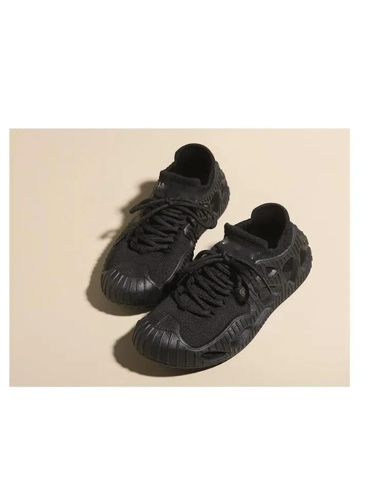 Summer New Flying Woven Sneakers Breathable All Match Casual Flat Women's Shoes