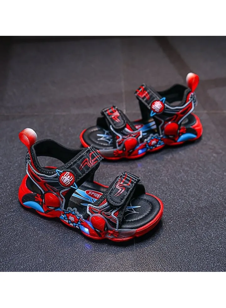 New Spider Man Shining Shoes Big Boys Soft Sole Beach Shoe