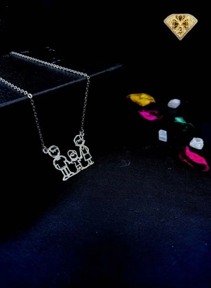 Pendant Necklace For Women Platinum Plated-silver