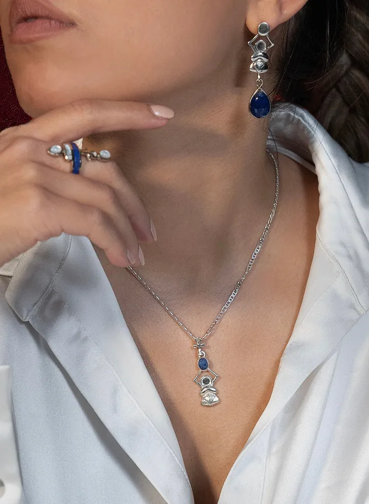 Scarab lapis lazuli royal necklace