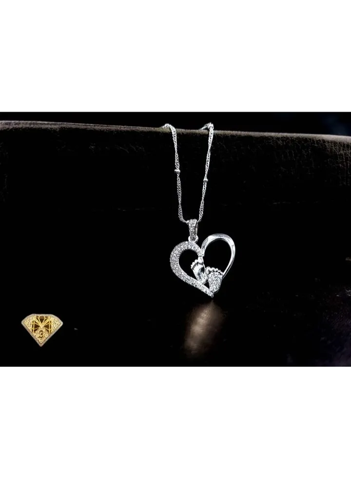 Pendant Necklace For Women Platinum Plated-silver