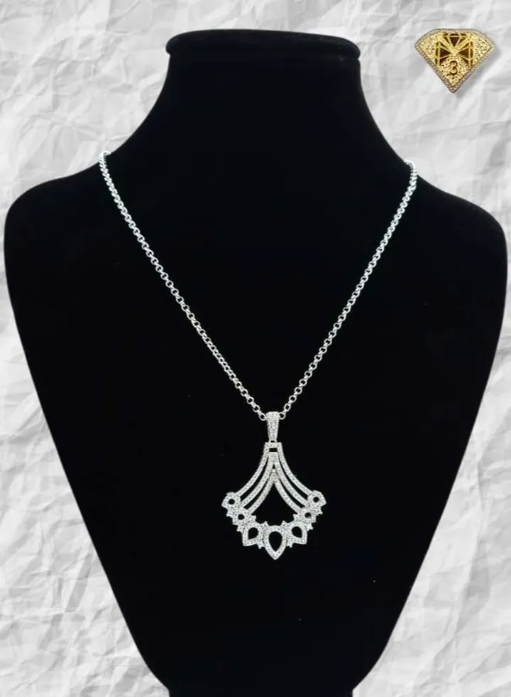 Pendant Necklace For Women Platinum Plated-silver
