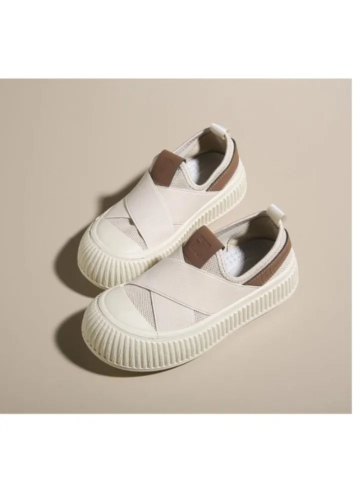 Summer New Big Head Small White Shoes Cake Bottom Student Sports Leisure Board Shoes Female