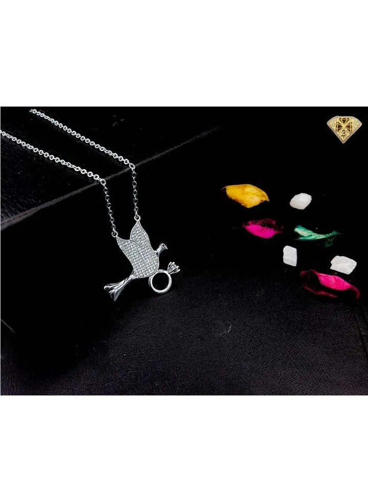 Pendant Necklace For Women Platinum Plated-silver