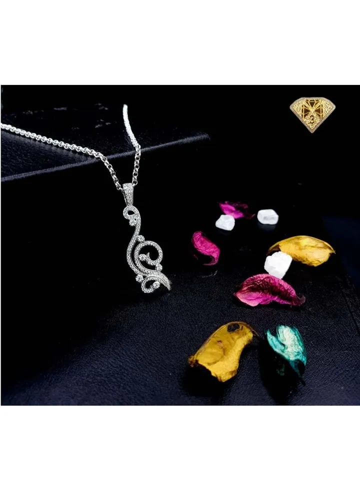 Pendant Necklace For Women Platinum Plated-silver
