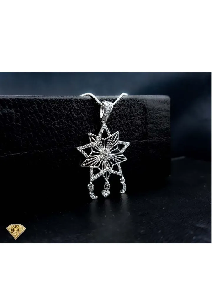 Pendant Necklace For Women Platinum Plated-silver