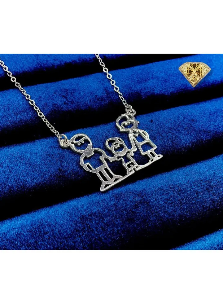 Pendant Necklace For Women Platinum Plated (FAMILY)