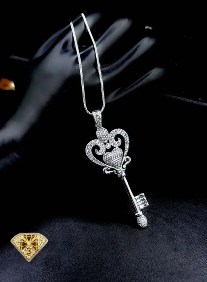 Pendant Necklace For Women Platinum Plated-silver