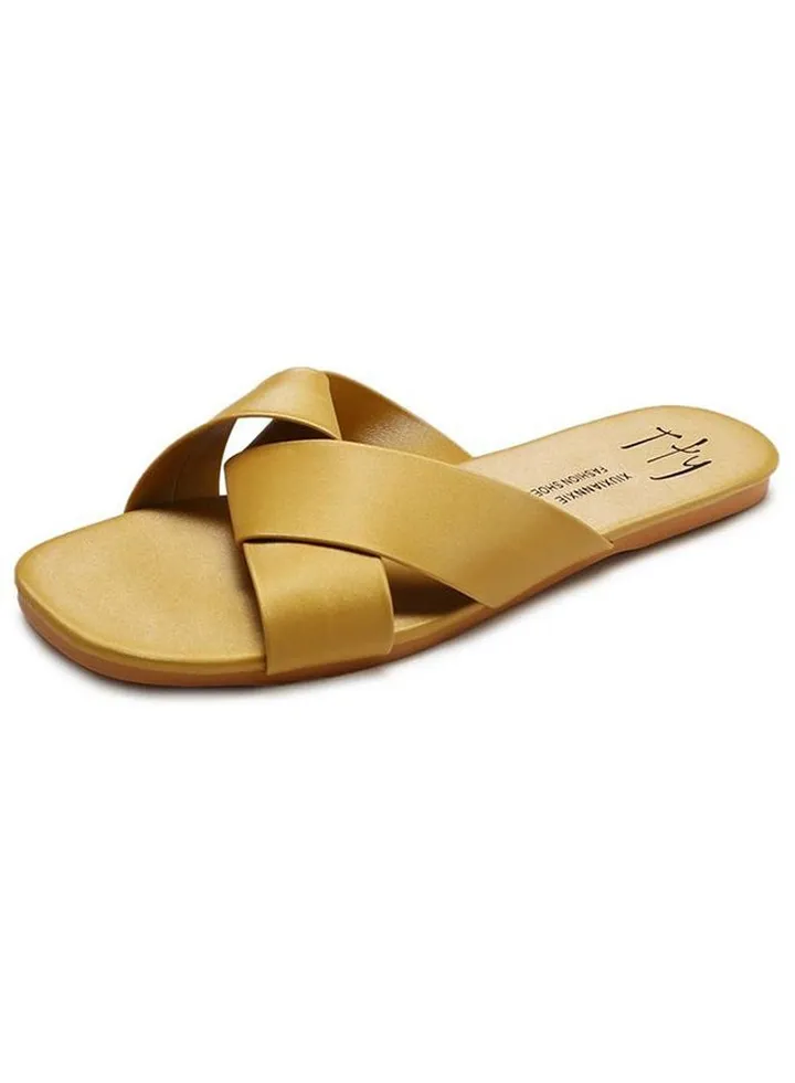 Grip And Comfy Slippers Yellow