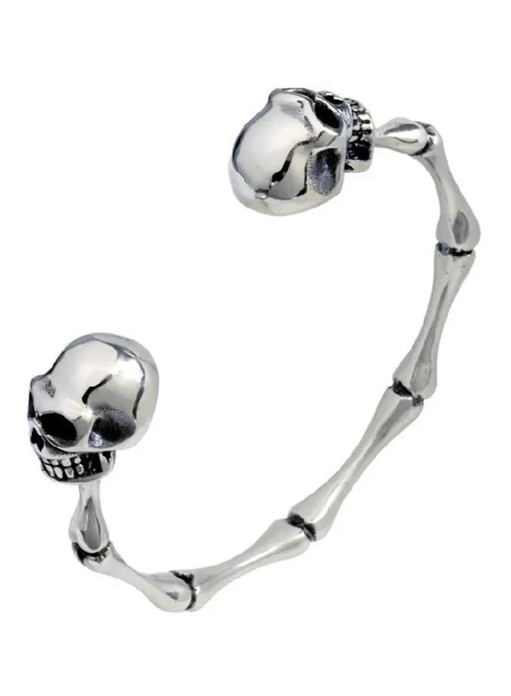 Titanium Steel Adjustable Skull Bracelet
