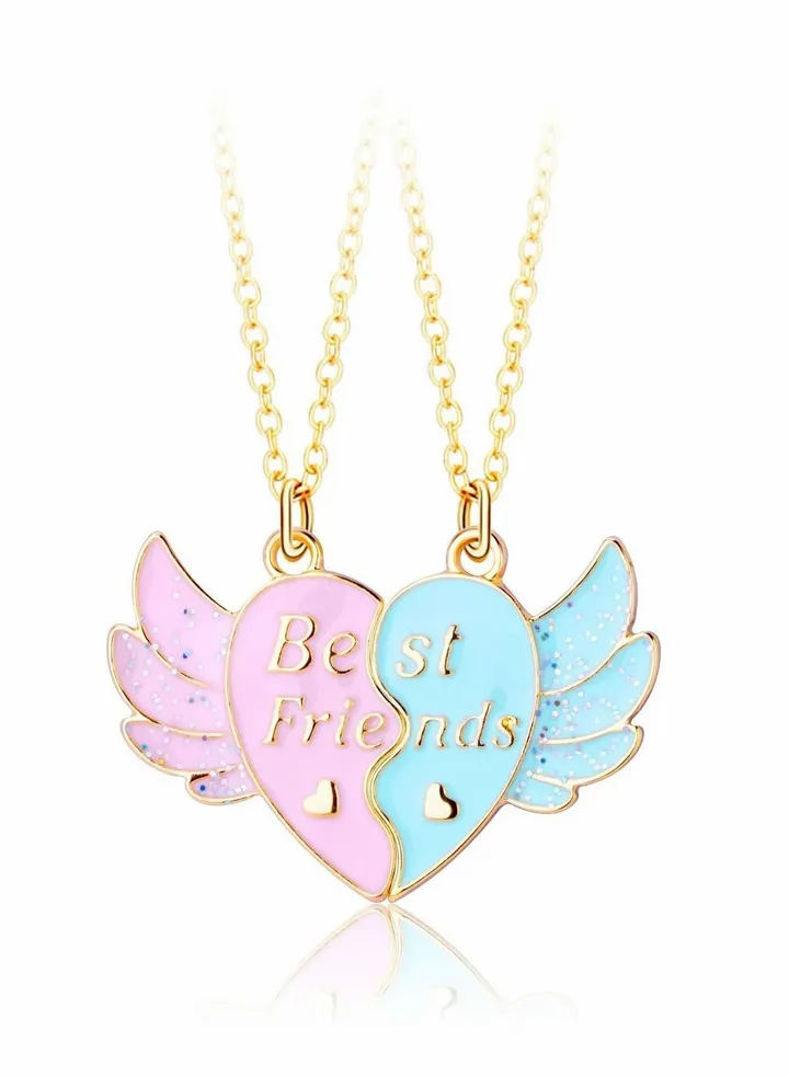 Friendship Necklace Best Friend Necklace Gifts Magnetic Matching BFF Necklace for 2 Girls Sister