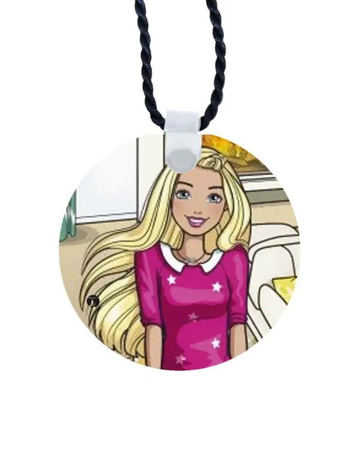 Barbie Printed Pendant Necklace