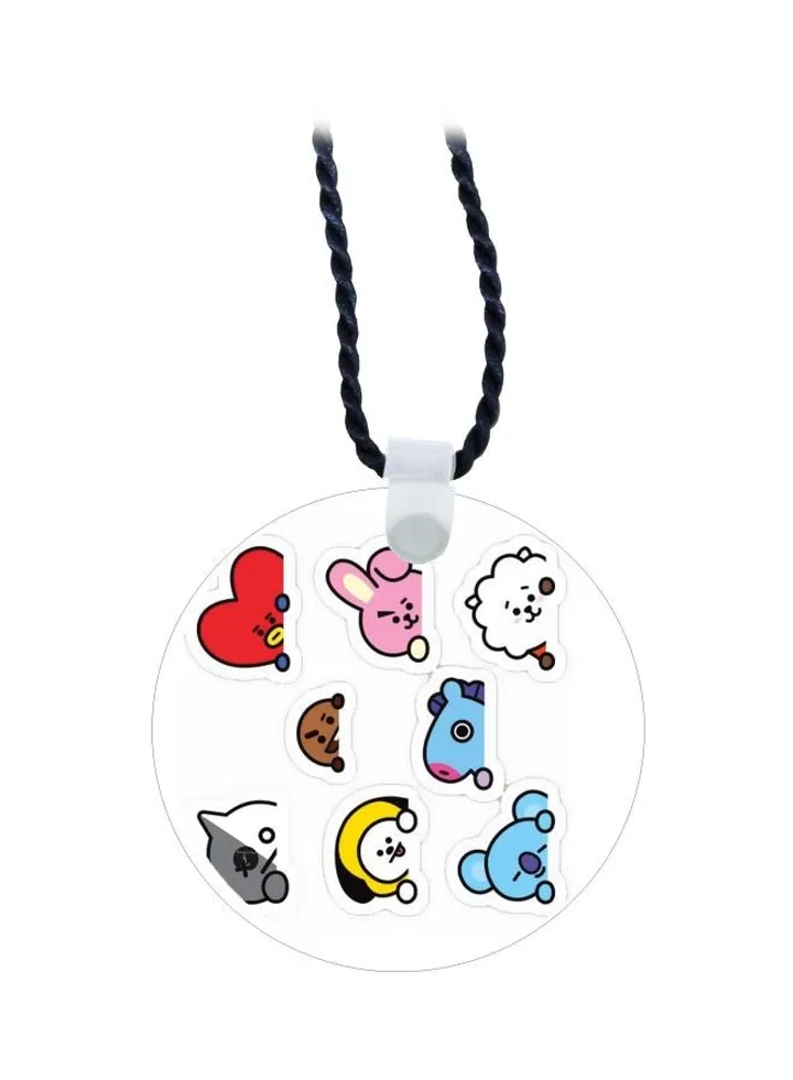 BT21 Characters Printed Pendant Necklace