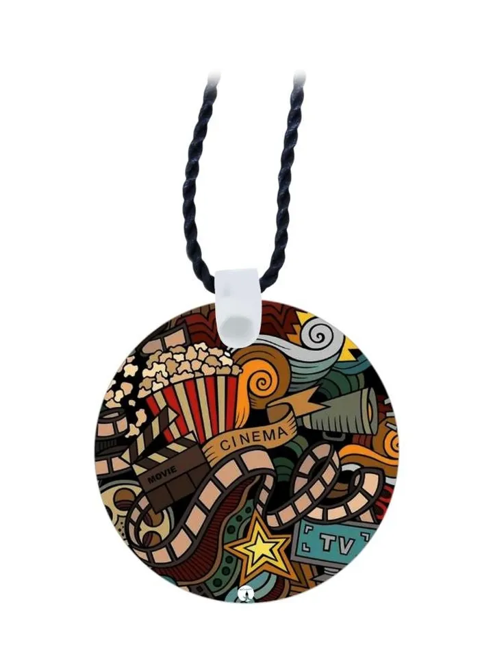 Cinema Printed Pendant Necklace
