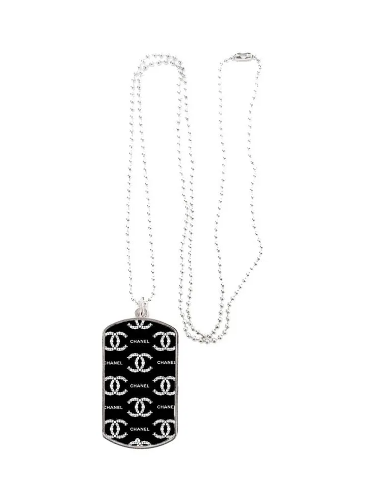 Chanel Themed Pendant Necklace