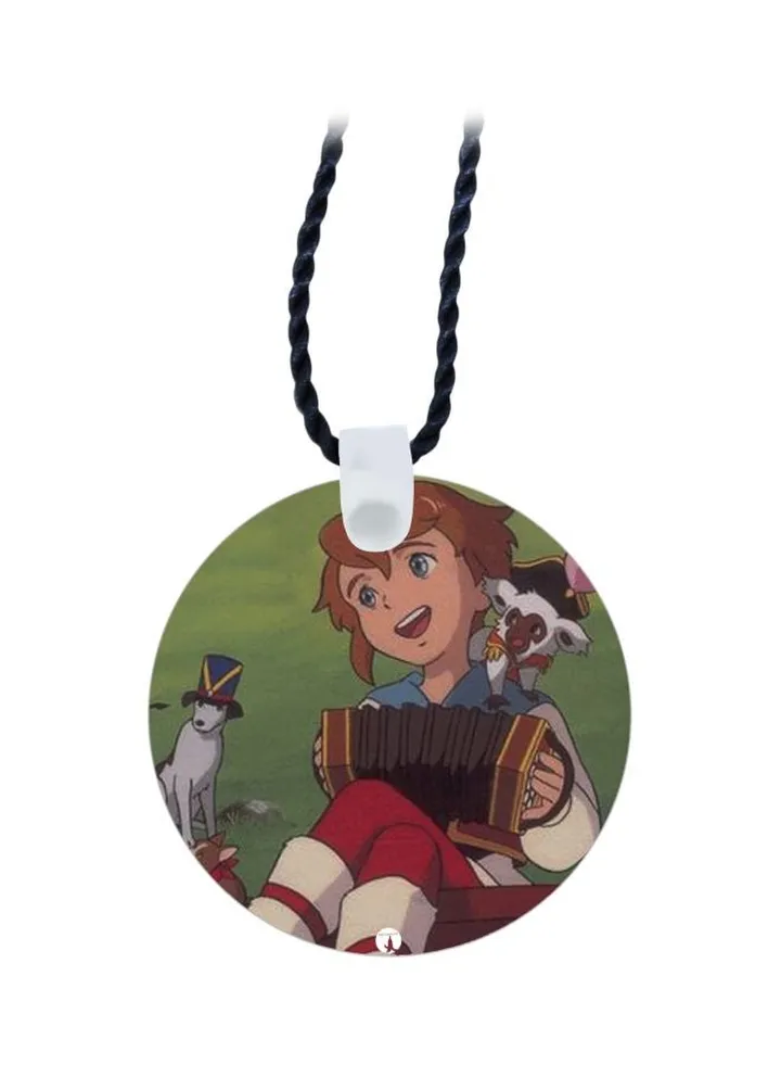 Cartoon Boy Printed Pendant Necklace